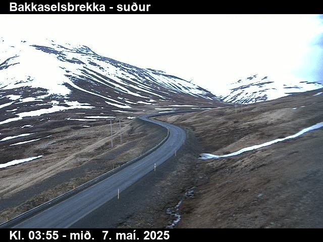 Click for full screen live camera. Bakkaselsbrekka til suðurs