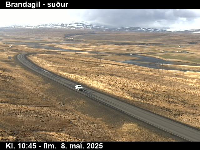 Click for full screen live camera. Brandagil til suðurs