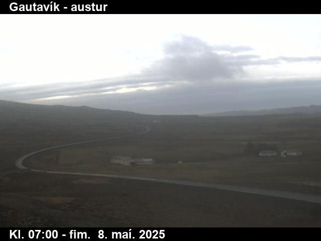 Click for full screen live camera. Gautavík út Berufjörð