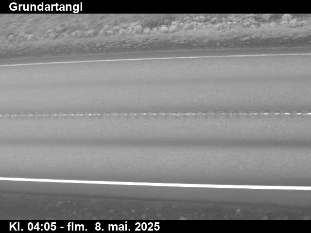 Click for full screen live camera. Gundartangi niður á veg