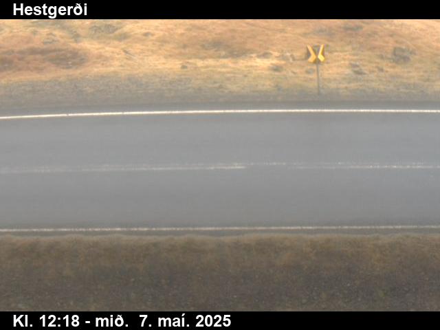 Click for full screen live camera. Hestgerði niður á veg