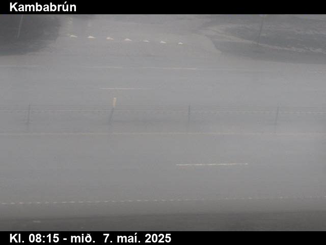 Click for full screen live camera. Kambabrún niður á veg