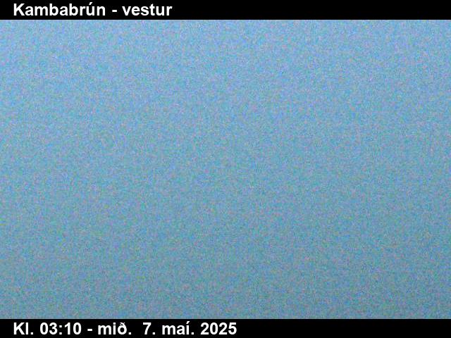 Click for full screen live camera. Kambabrún til Reykjavíkur