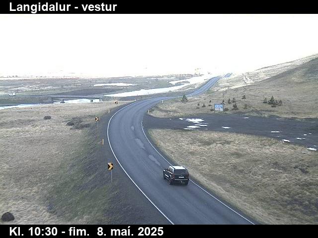 Click for full screen live camera. Langidalur til vesturs
