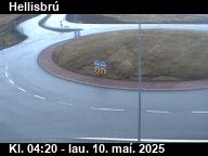 Hellisbrú, hringtorg norðan Selfoss