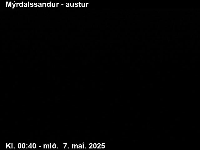 Click for full screen live camera. Mýrdalssandur séð til austurs