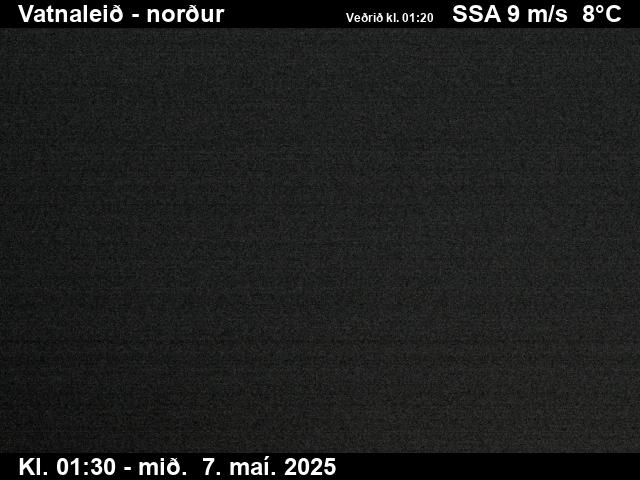 Click for full screen live camera. Vatnaleið séð til norðurs