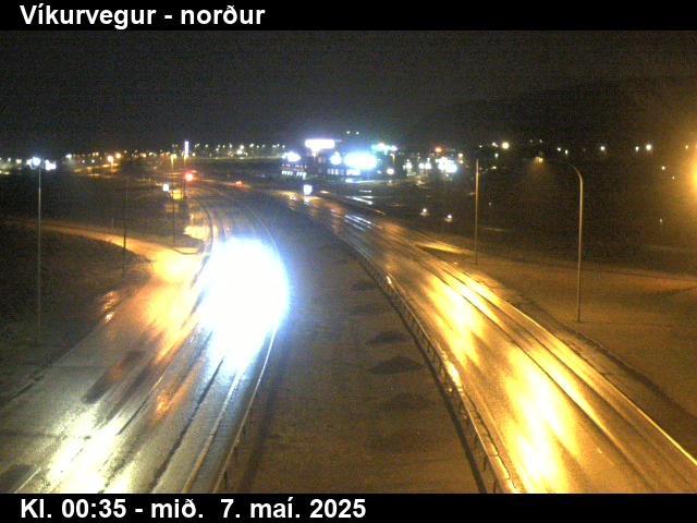 Click for full screen live camera. Víkurvegur norður