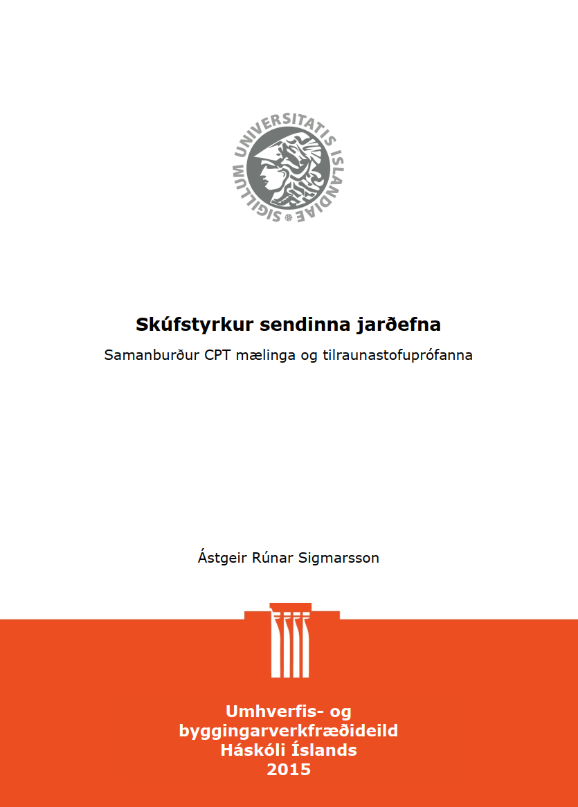 Eiginleikar íslensks jarðvegs úrvinnala CPT mælinga