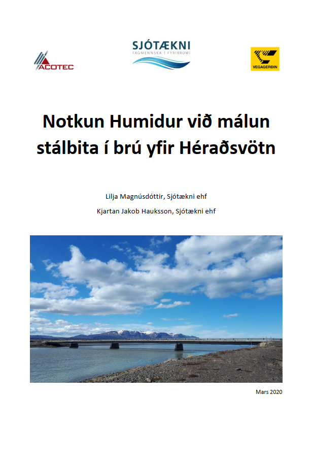 notkun humidur við málun stálbita yfir Héraðsvötn