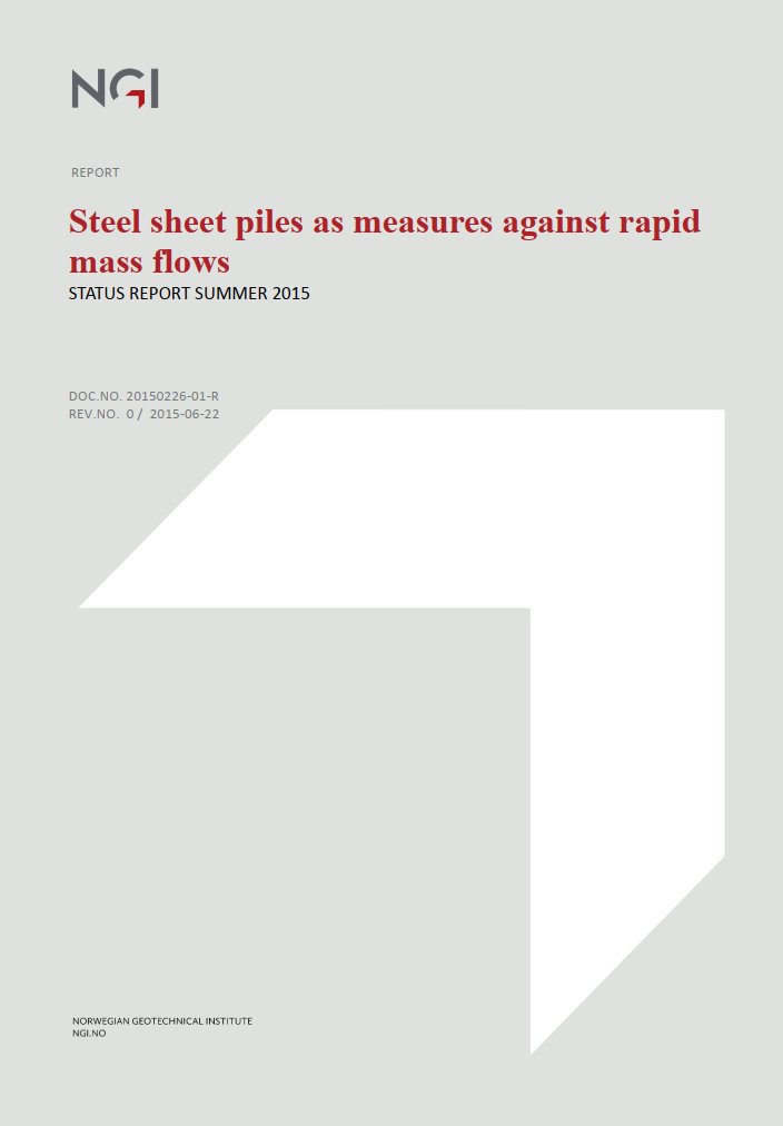 Steel sheet piles as measures against rapid