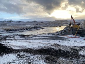 Stóra-Laxá, 6. febrúar 2023.