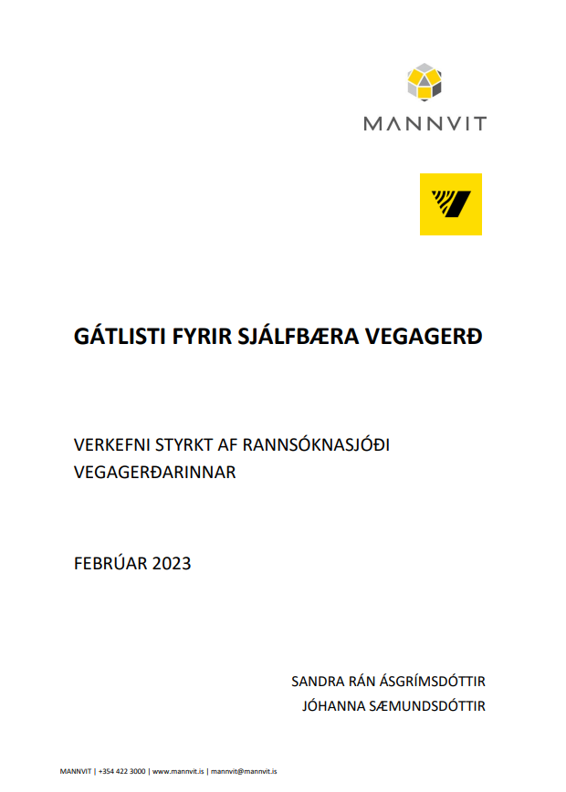 Gátlisti fyrir sjálfbæra vegagerð