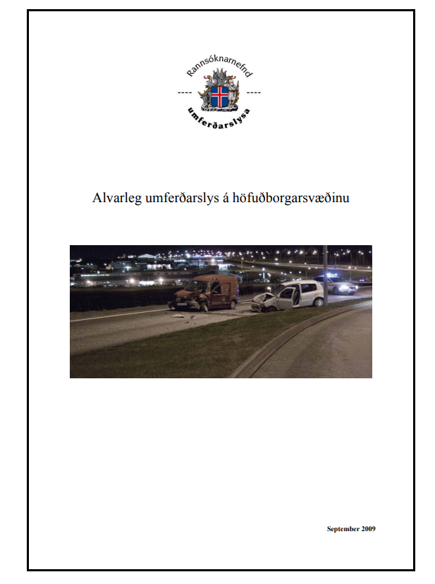 Alvarleg umferðarslys á höfuðborgarsvæðinu