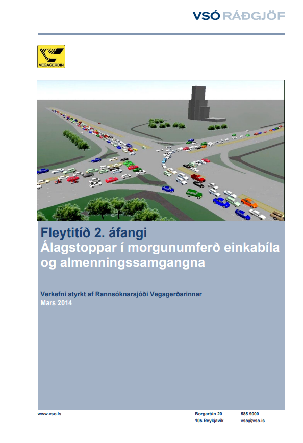 Fleytitíð - Álagstoppar í morgunumferð einkabíla og almenningssamgangna - 2. áfangi
