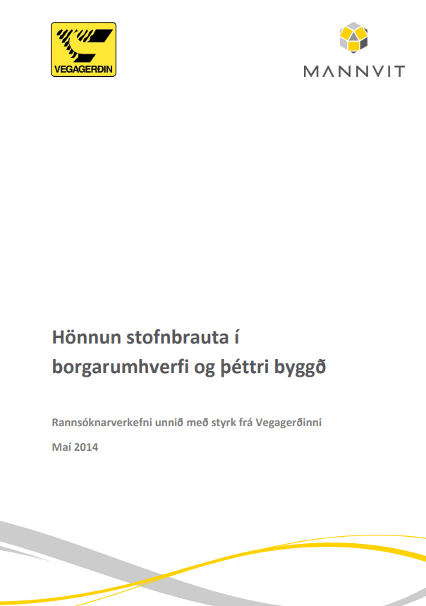 Hönnun stofnbrauta í borgarumhverfi og þéttri byggð