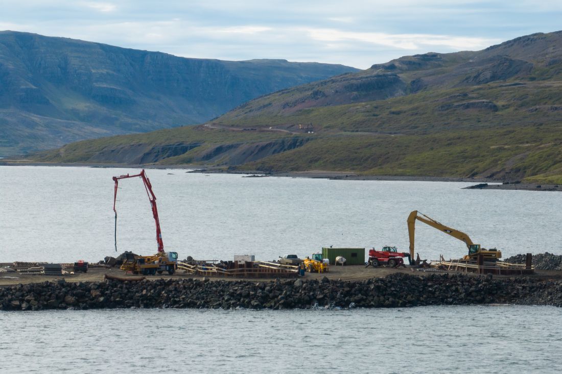 Framkvæmdir við þverun Þorskafjarðar ganga vel.