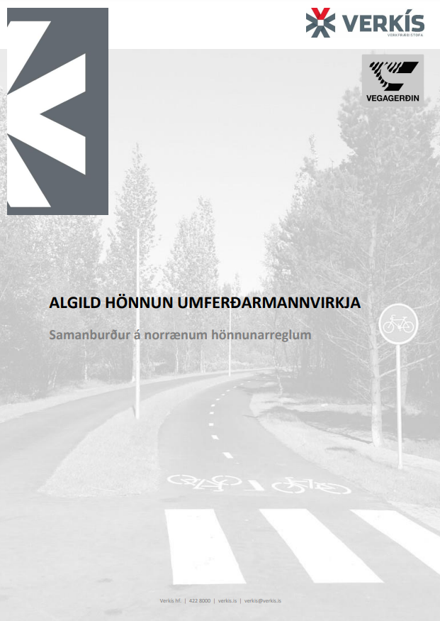 Algild hönnun umferðarmannvirkja - samanburður á norrænum hönnunarreglum