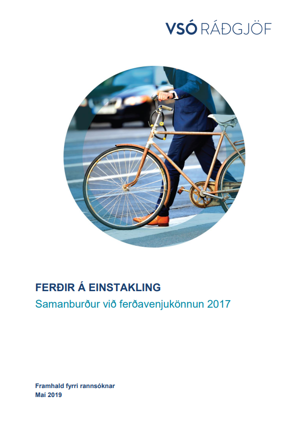Ferðir á einstakling - Samanburður við ferðavenjukönnun 2017