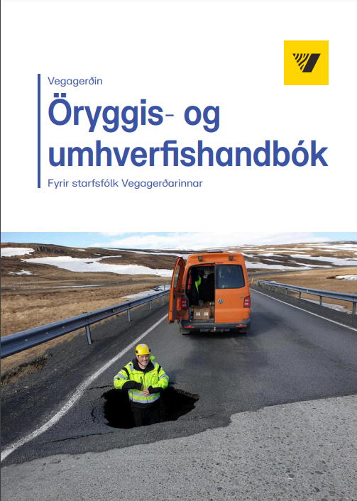 forsíða - bæklingur um öryggis- og umhverfishandbók