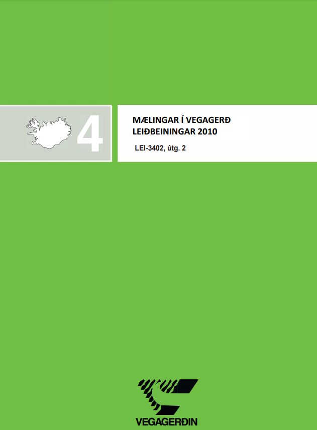 Forsíða skjalsins mælinga í vegagerð