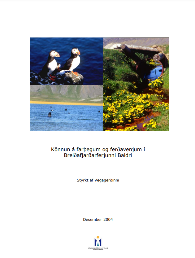 Könnun á farþegum og ferðavenjum í Breiðafjarðarferjunni Baldri