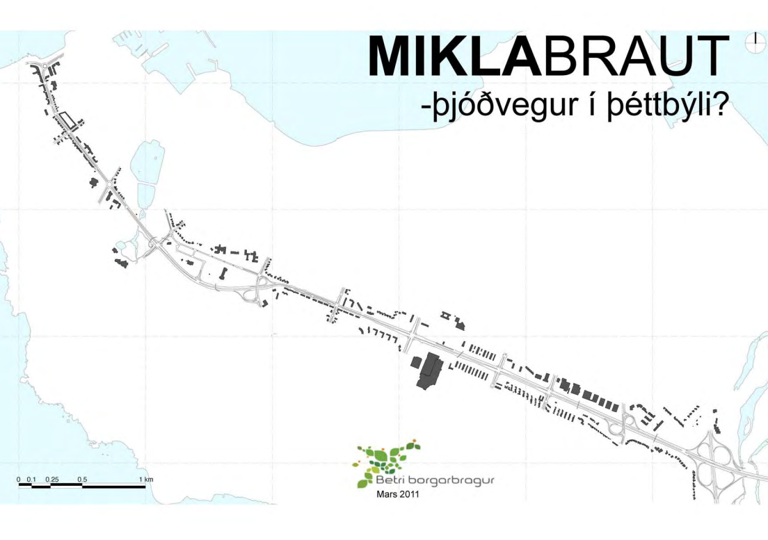 Miklabraut þjóðvegur í þéttbýli