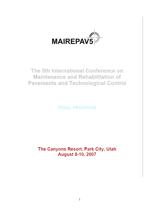 Tilraunakaflar á Vestfjörðum - ráðstefnugrein - MAIREPAV5 ágúst 2007