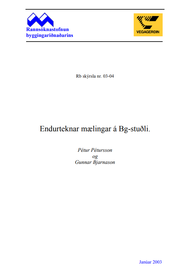 Endurteknar mælingar á Bg-stuðli