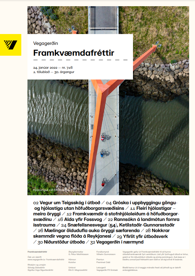 forsíða framkvæmdafrétta í janúar 2022