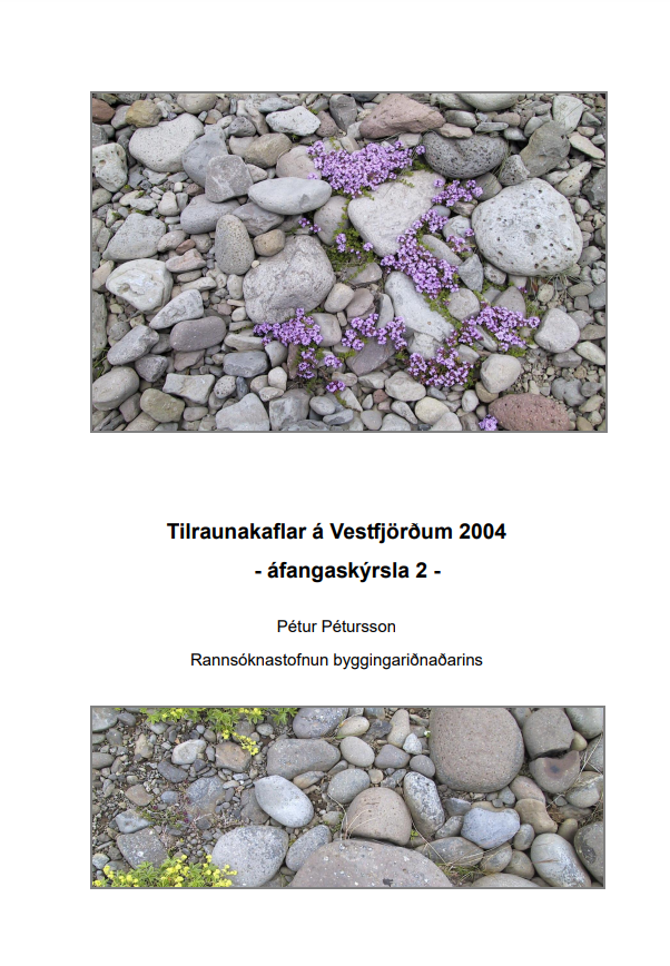 Tilraunakaflar á Vestfjörðum 2004 - áfangaskýrsla 2