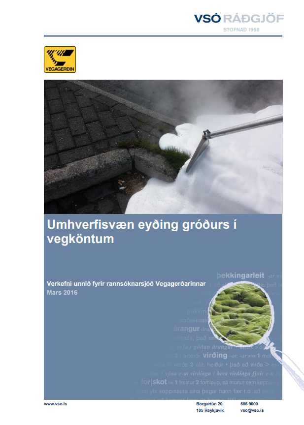 Umhverfisvæn eyðing gróðurs í vegköntum