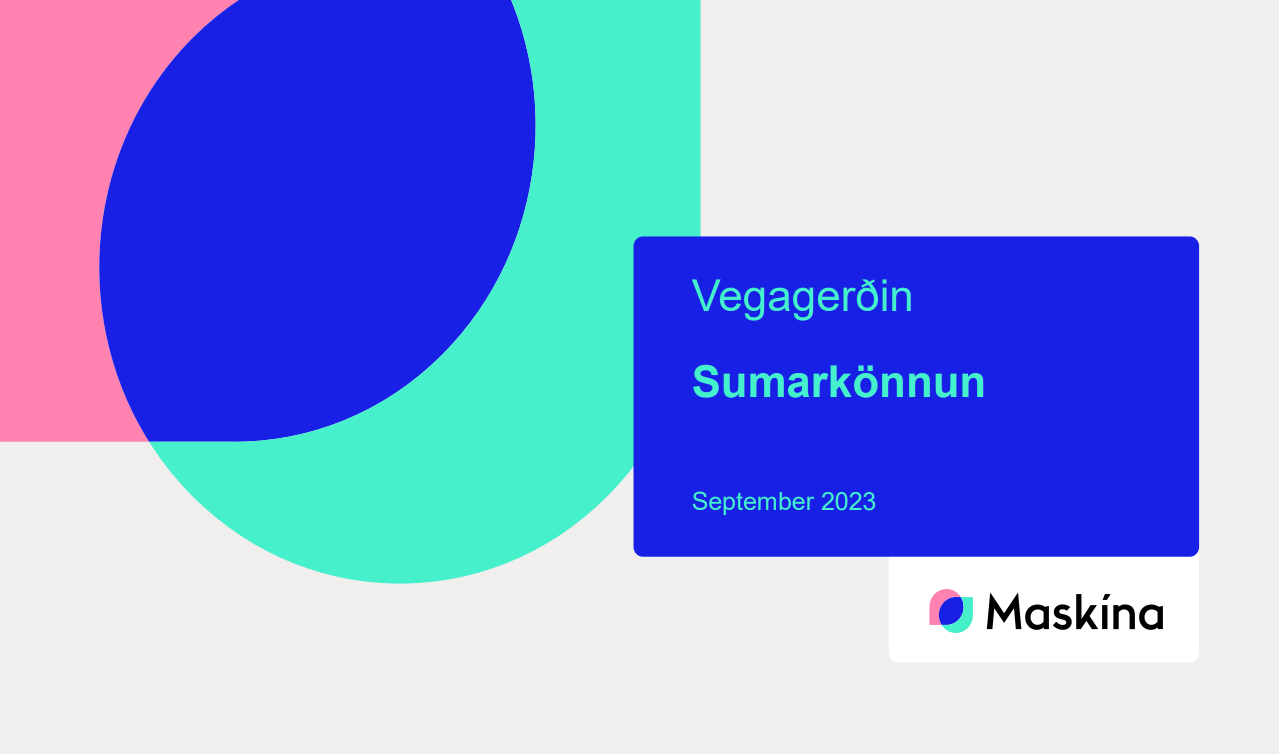 Forsíða - viðhorfskönnun - þjóðvegir landsins, sumar 2023