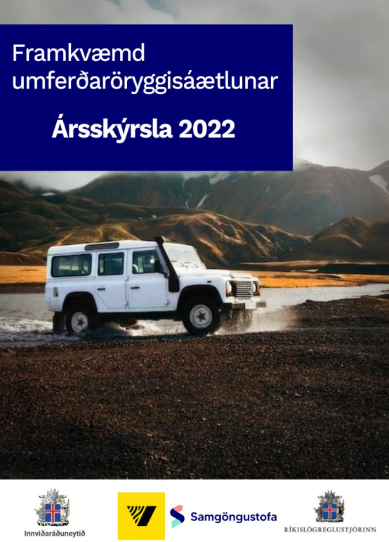 forsíða skýrslunnar framkvæmd umferðaröryggisáætlunar 2022
