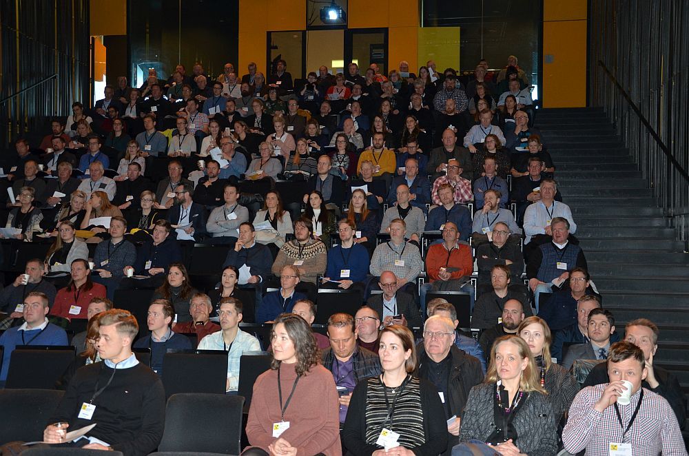 Fjölmennt var í Kaldalónssal í Hörpu.