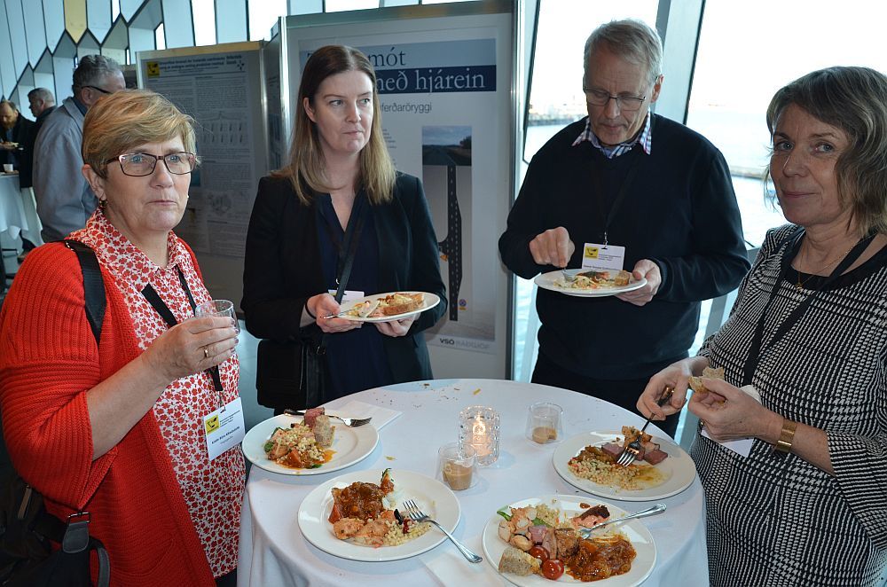 Boðið var upp á góðann mat.