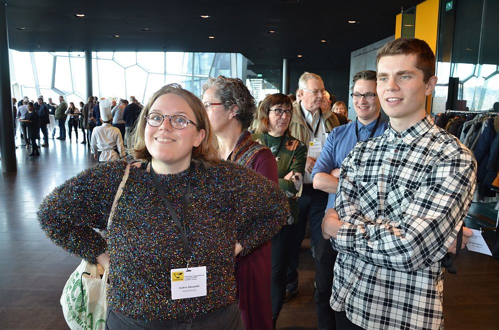 Gestir fengu tækifæri til þess að fá sér kaffi milli fyrirlestra.