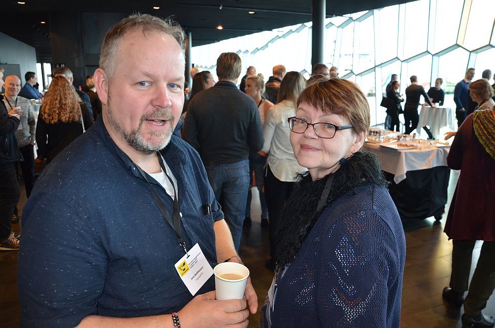 Gestir fengu tækifæri til þess að fá sér kaffi milli fyrirlestra.