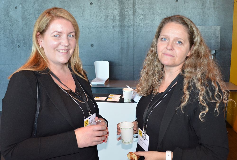 Gestir fengu tækifæri til þess að fá sér kaffi milli fyrirlestra.