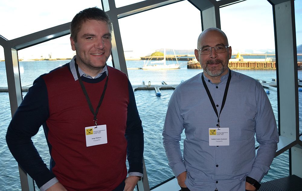 Gestir fengu tækifæri til þess að fá sér kaffi milli fyrirlestra.