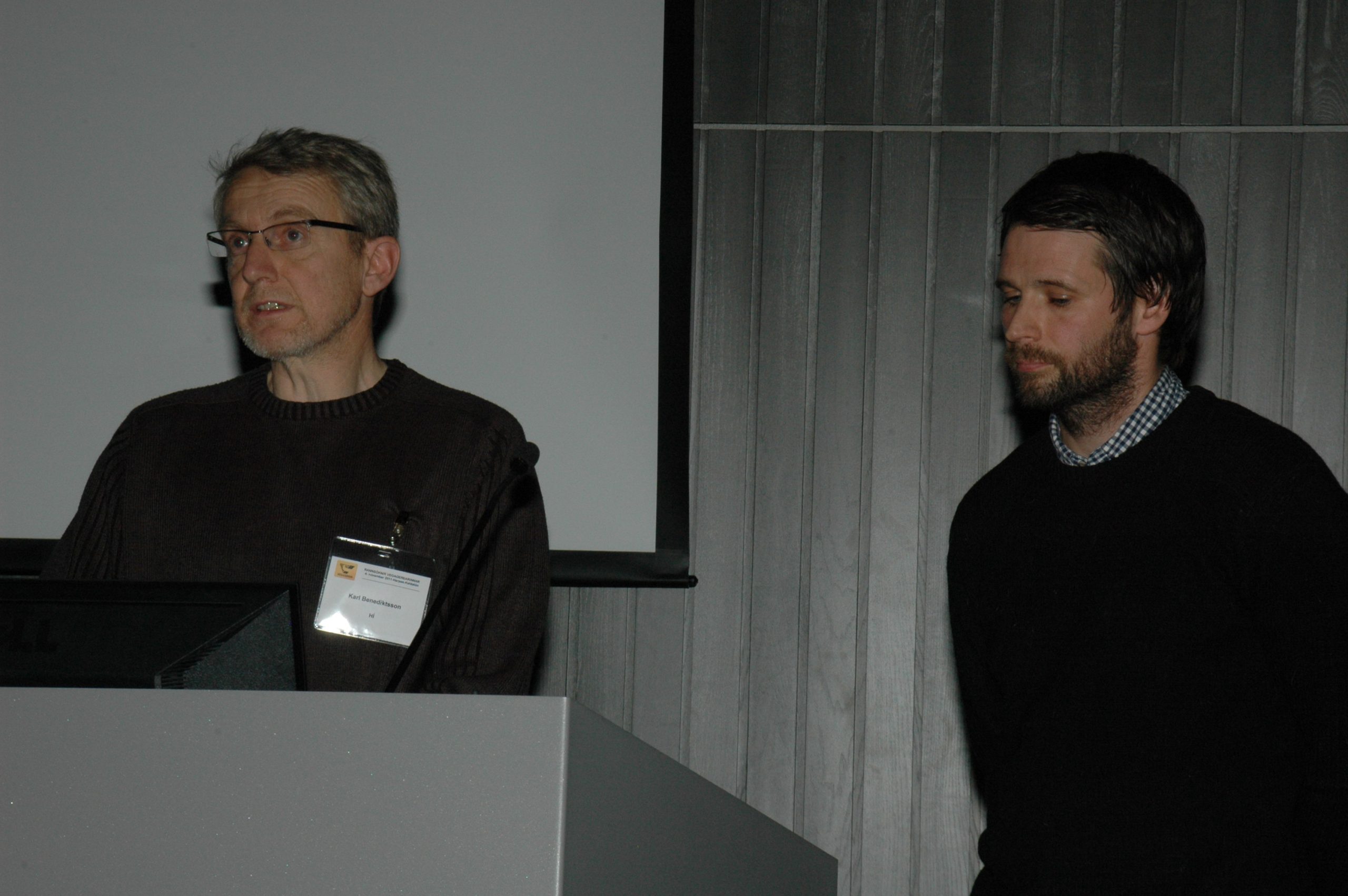 Karl Benediktsson og Davíð Arnar Stefánsson HÍ
