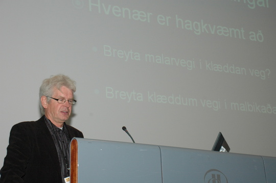 Ingvi Árnason, Vegagerðinni  

