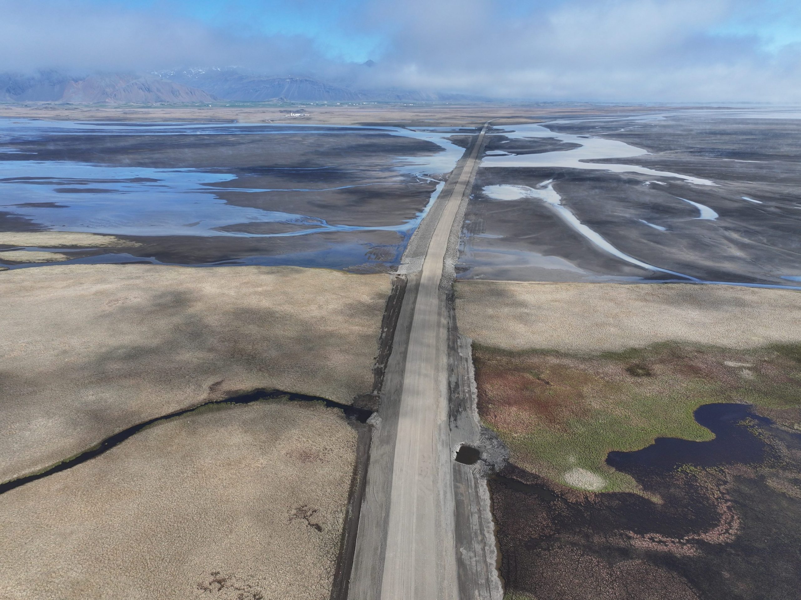 Hornafjarðarfljót, horft til austurs.