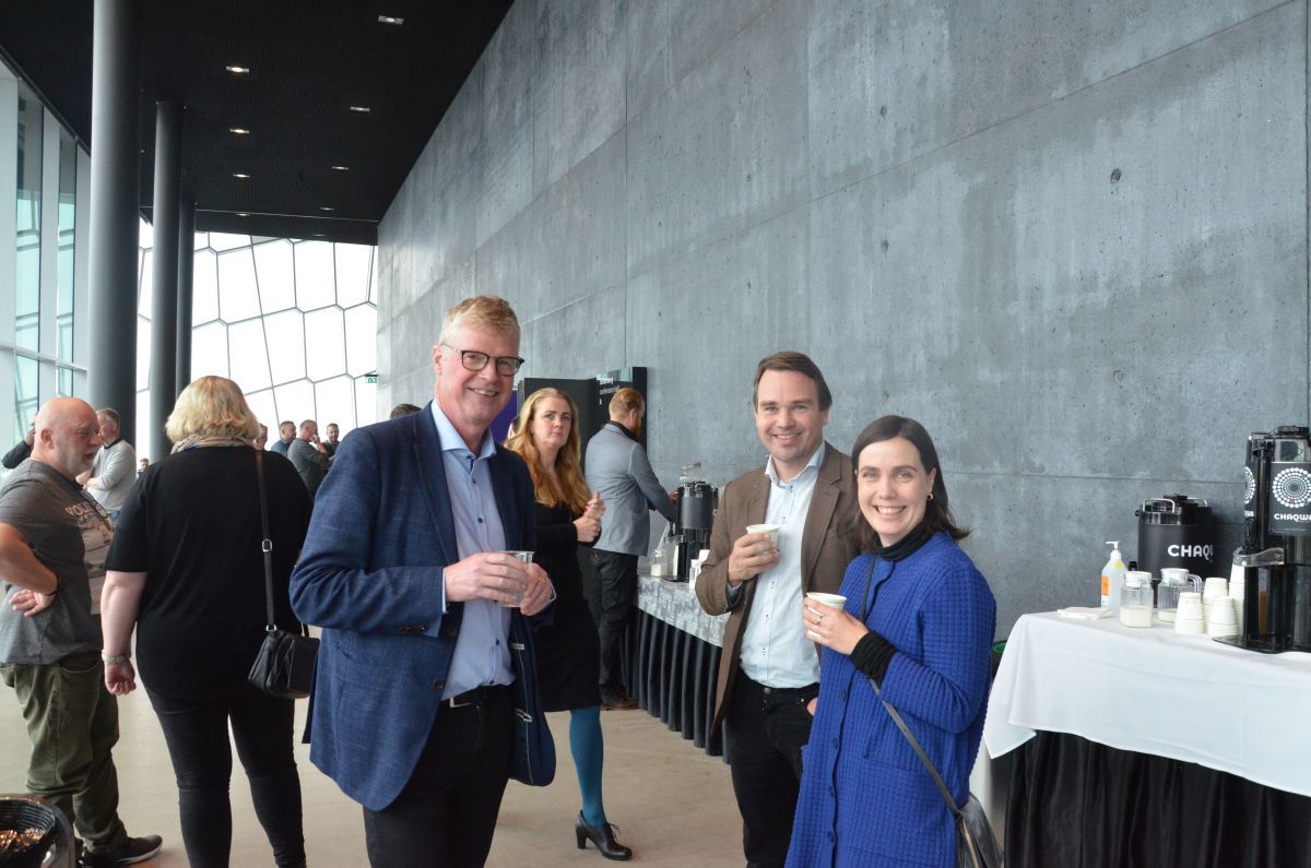 Góð stemning var í kaffihléum.