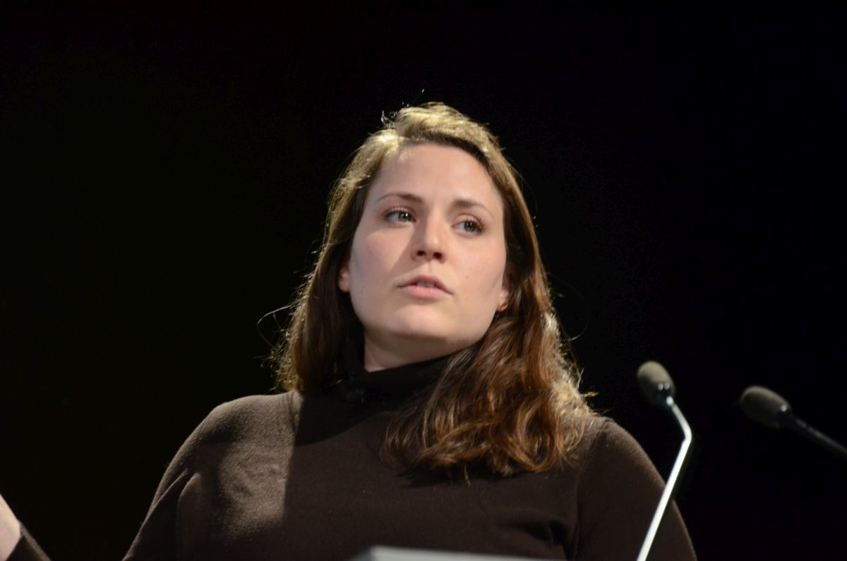 Guðrún Fjóla Guðmundsdóttir hjá ReSource International fjallaði um endurvinnslu í vegagerð.