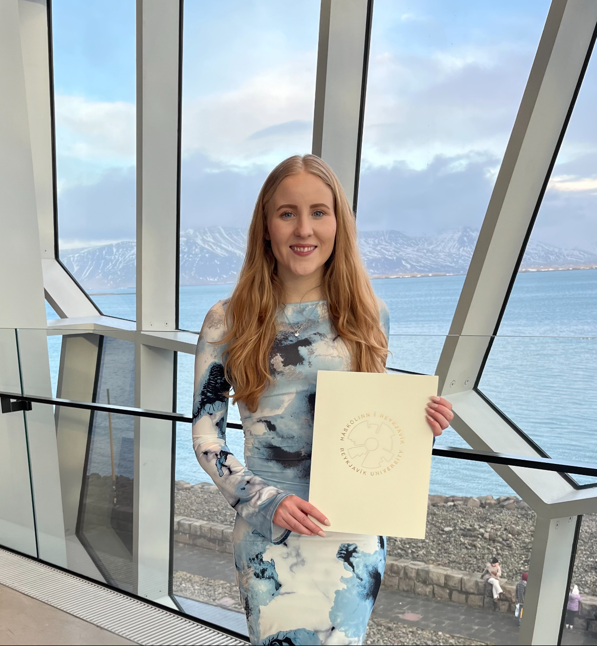 Ester María útskrifaðist sem byggingartæknifræðingur frá Háskólanum í Reykjavík í vor.