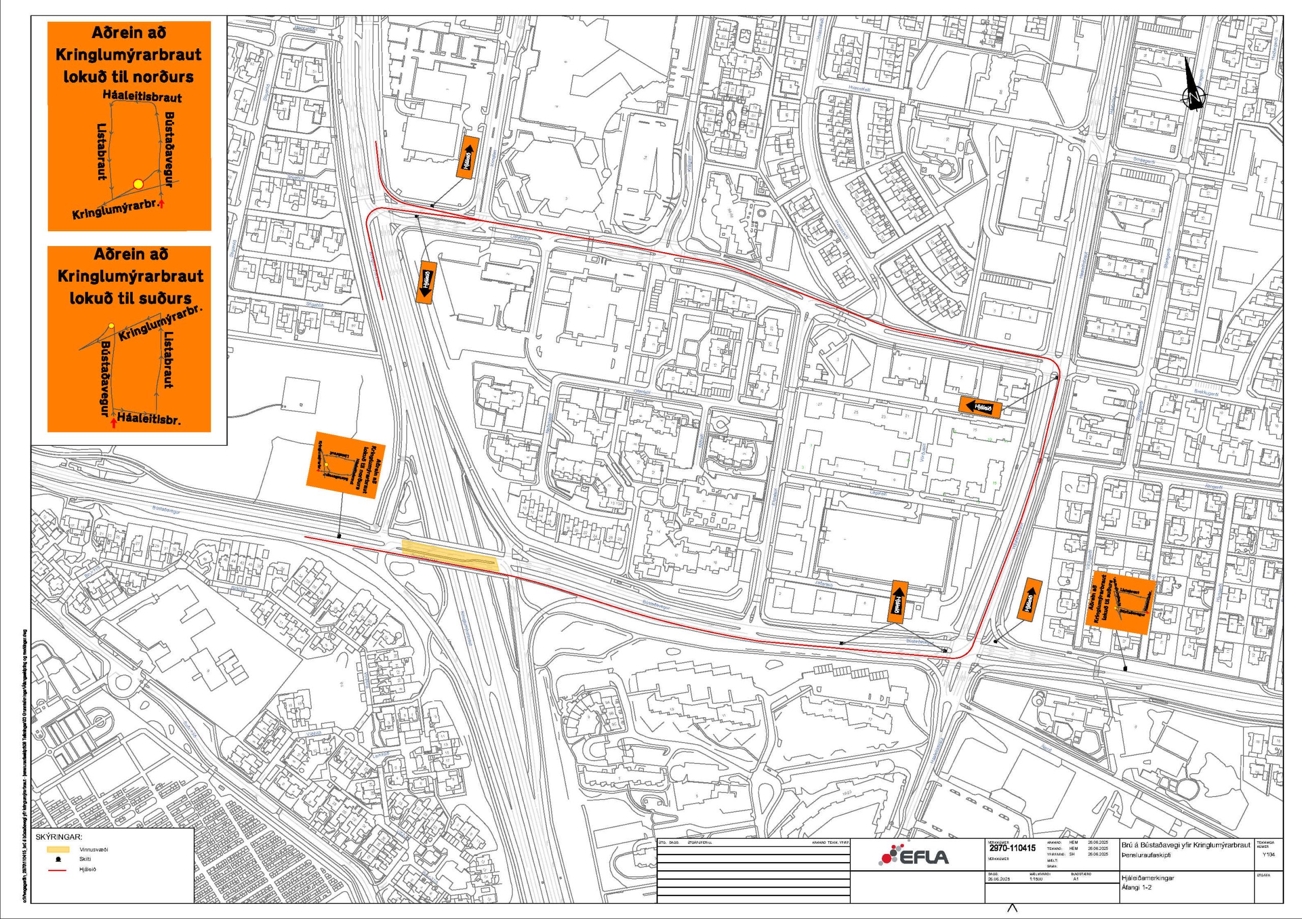 Vinnusvæðamerkingar.