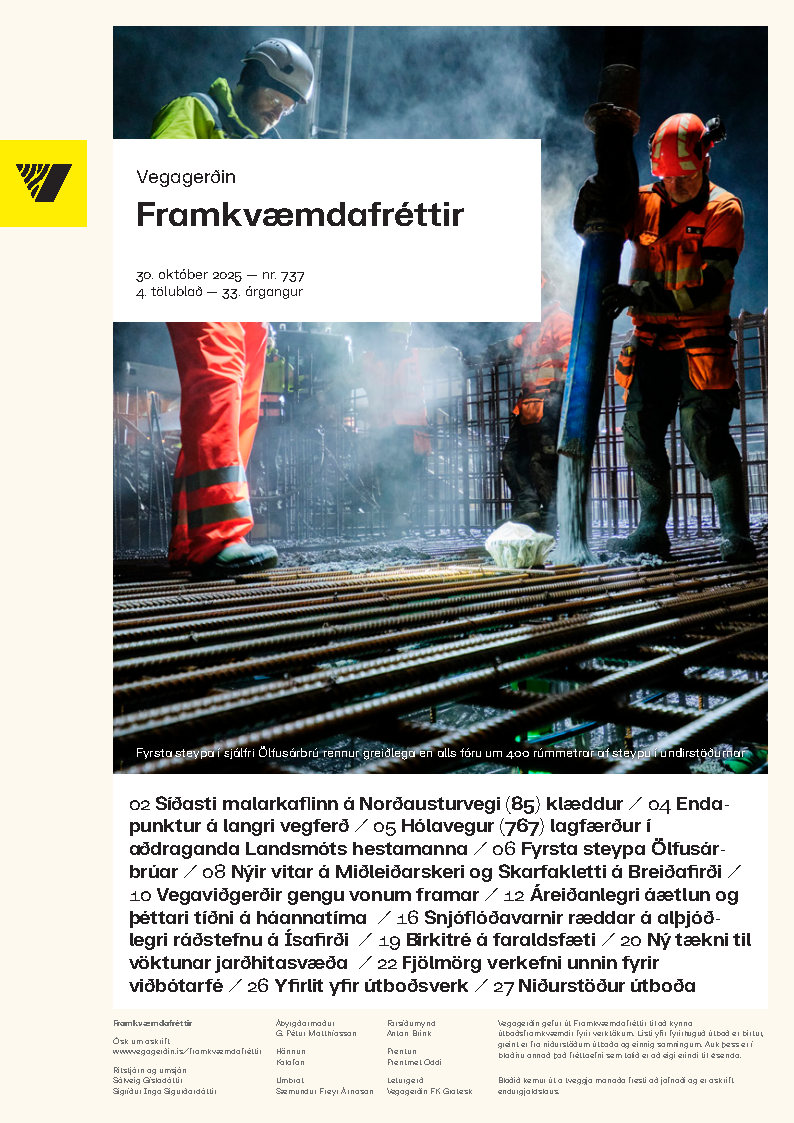 Framkvæmdafréttir 4. tbl nr. 737 árg. 2025