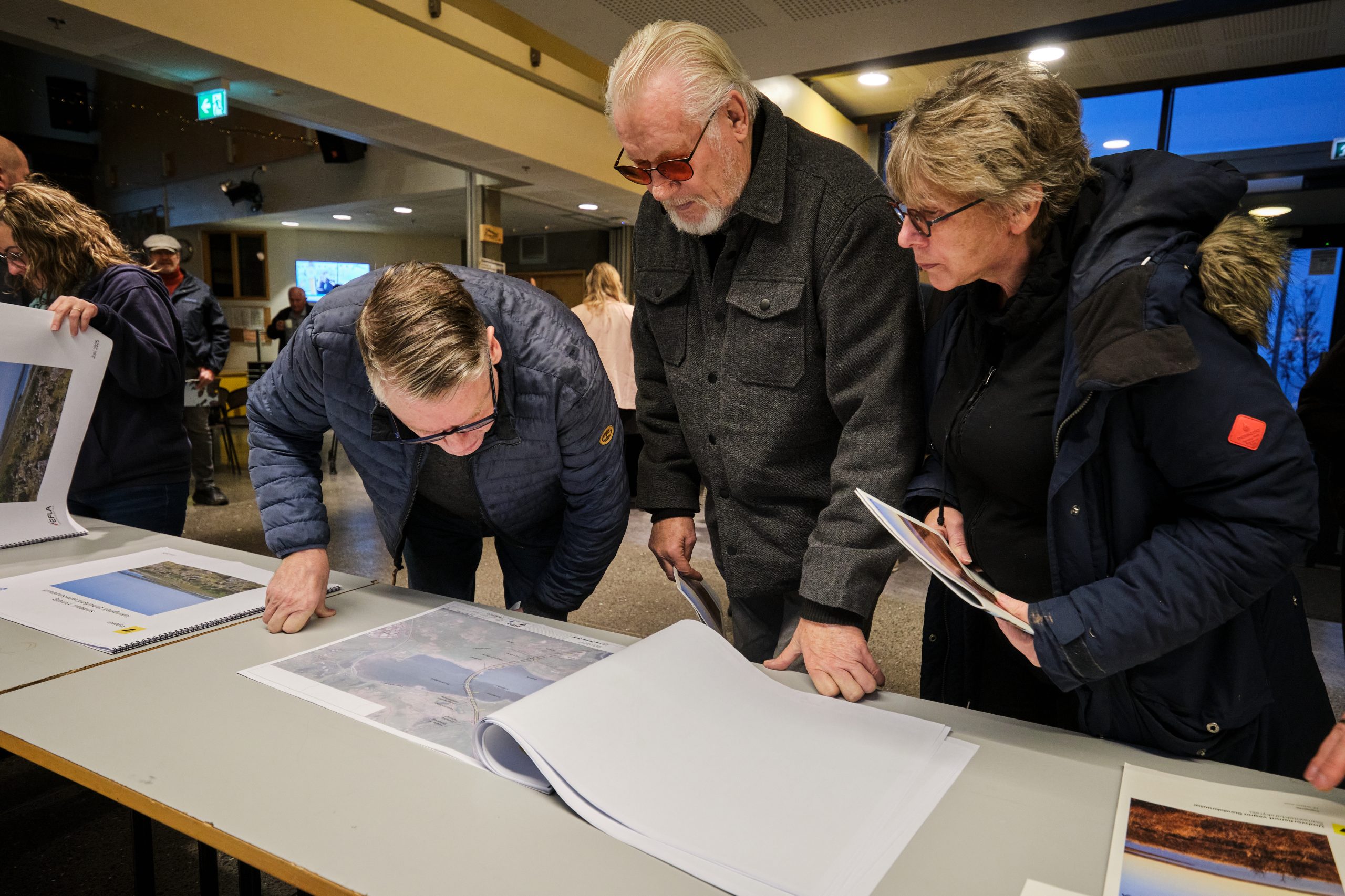 Á fundinum var kynnt umhverfismat vegna lagningar Sundabrautar. 