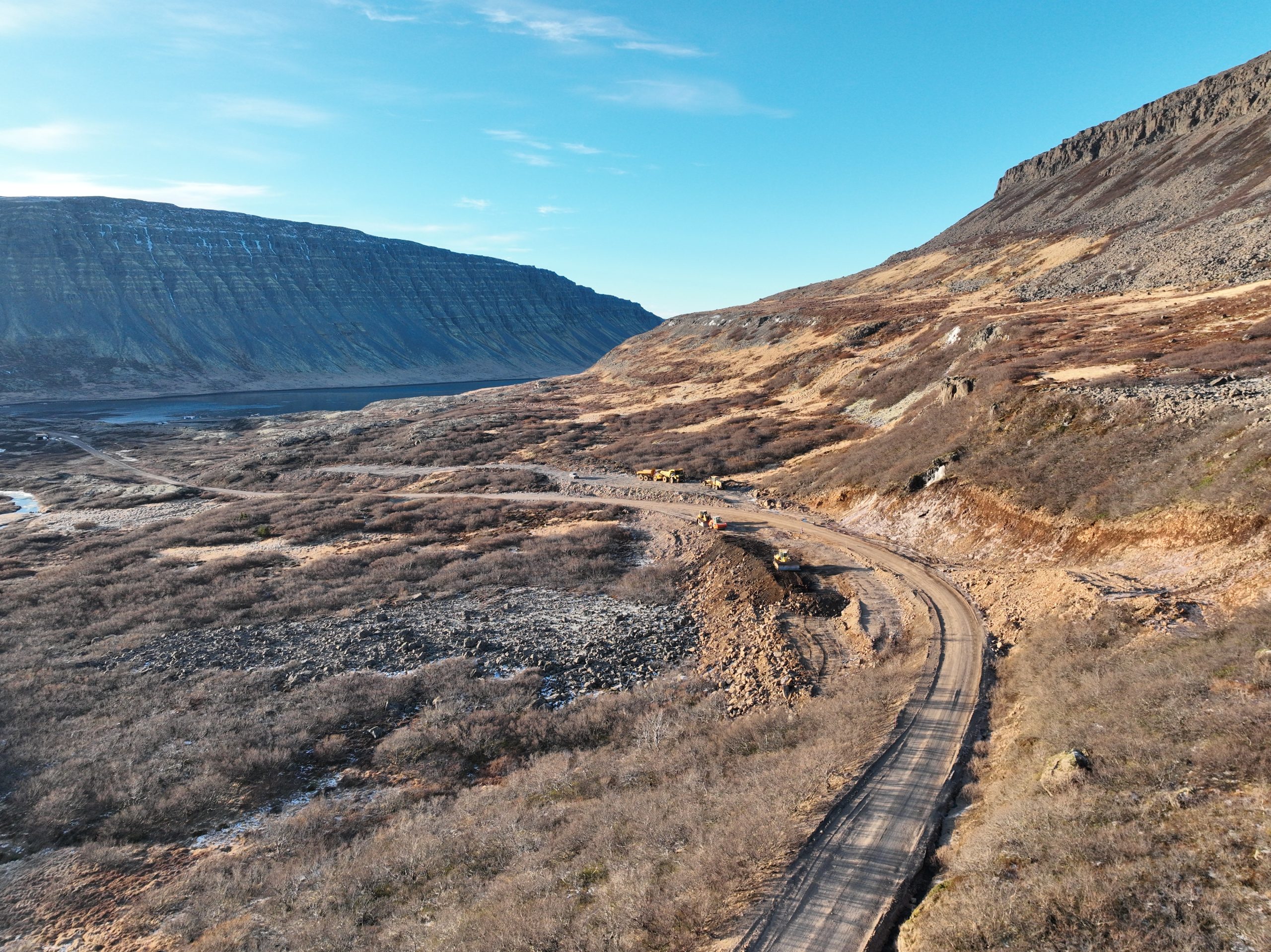 Framkvæmdir fóru vel af stað eftir áramótin.